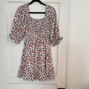 Jessica Simpson White and Red Floral Mini Dress